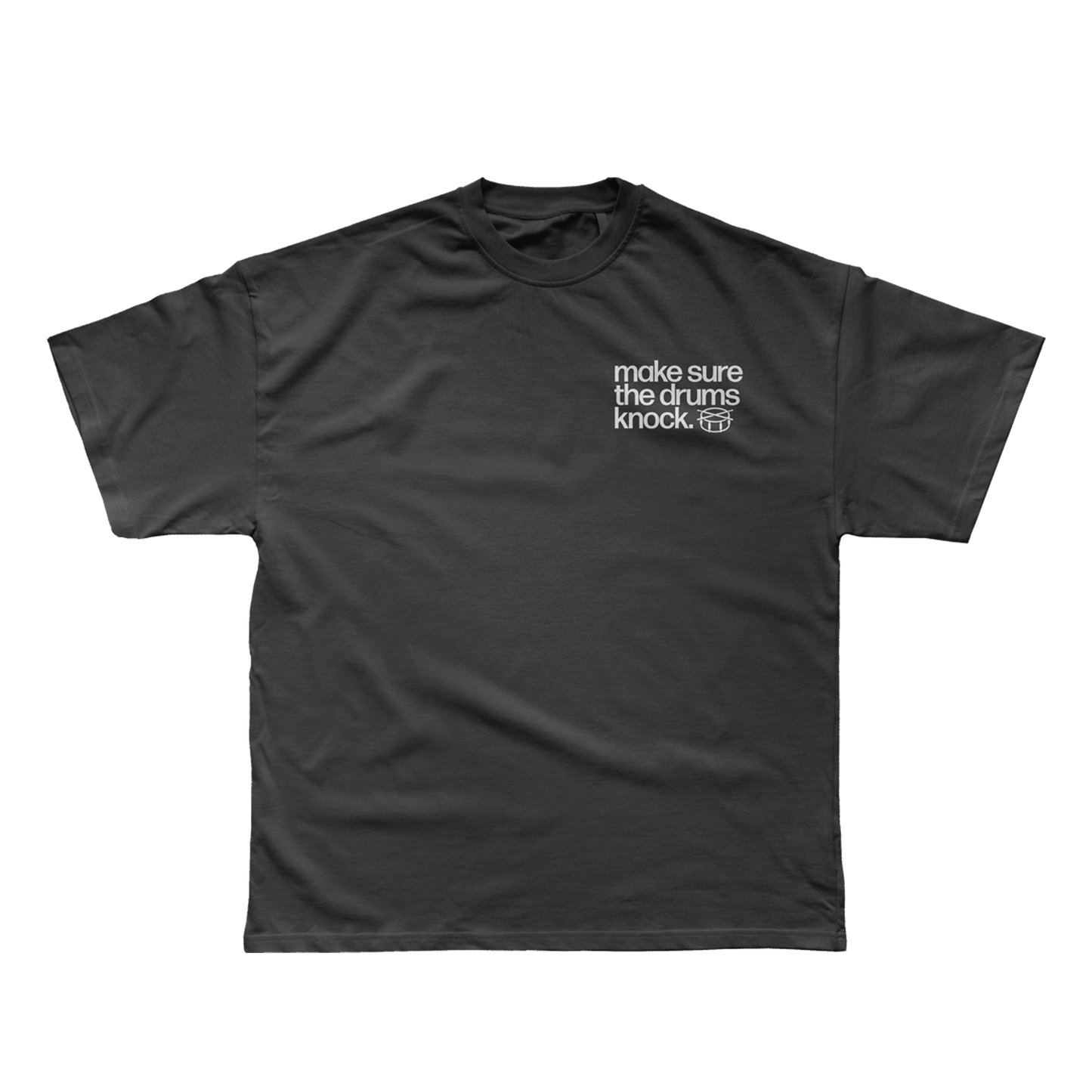 DRUMS KNOCKIN HEAVYWEIGHT TEE (VINTAGE BLACK)
