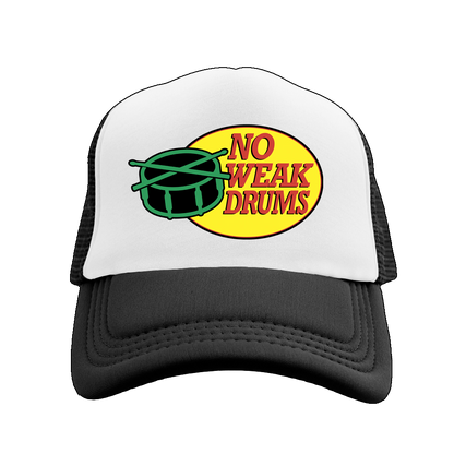 NO WEAK DRUMS TRUCKER HAT