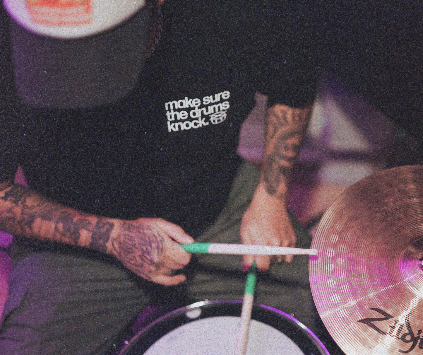 DRUMS KNOCKIN TEE